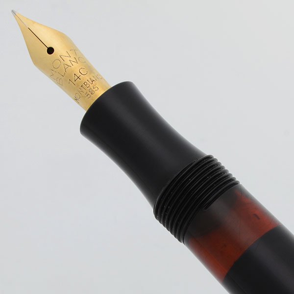 Montblanc 342G Fountain Pen (1950s), Basic Black w/GP trim, Piston